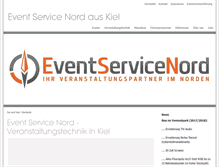 Tablet Screenshot of event-service-nord.de